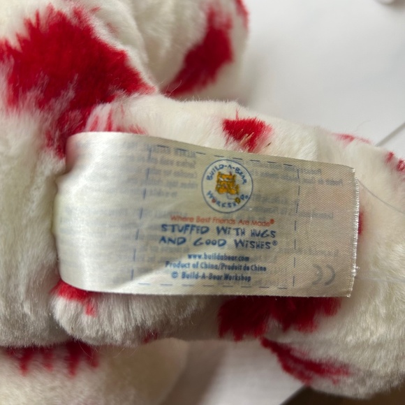 Build A Bear I Love Canada teddy bear white with red maple leafs - Picture 5 of 7